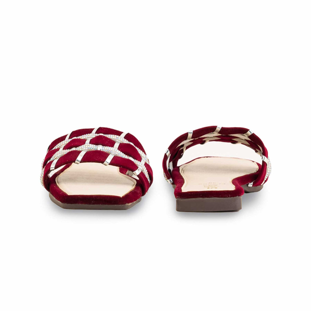 Maroon Casual Women Slipper CL2002