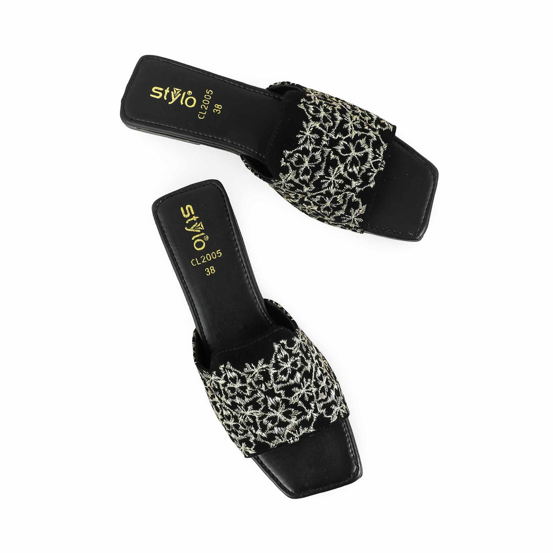 Black Casual Slipper CL2005