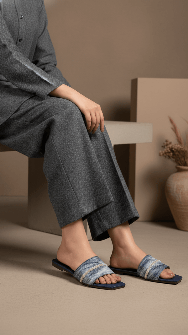 Blue Casual Slipper CL2027