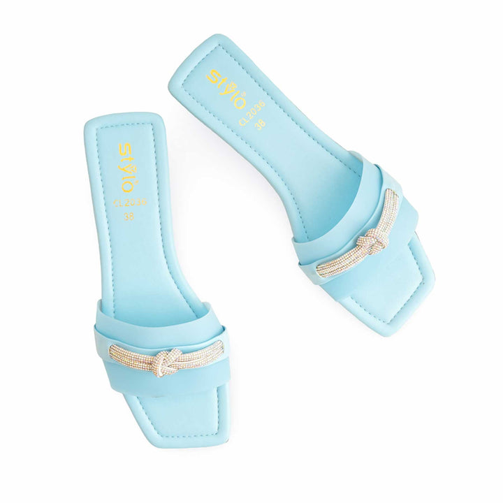 Blue Casual Slipper For Ladies CL2036