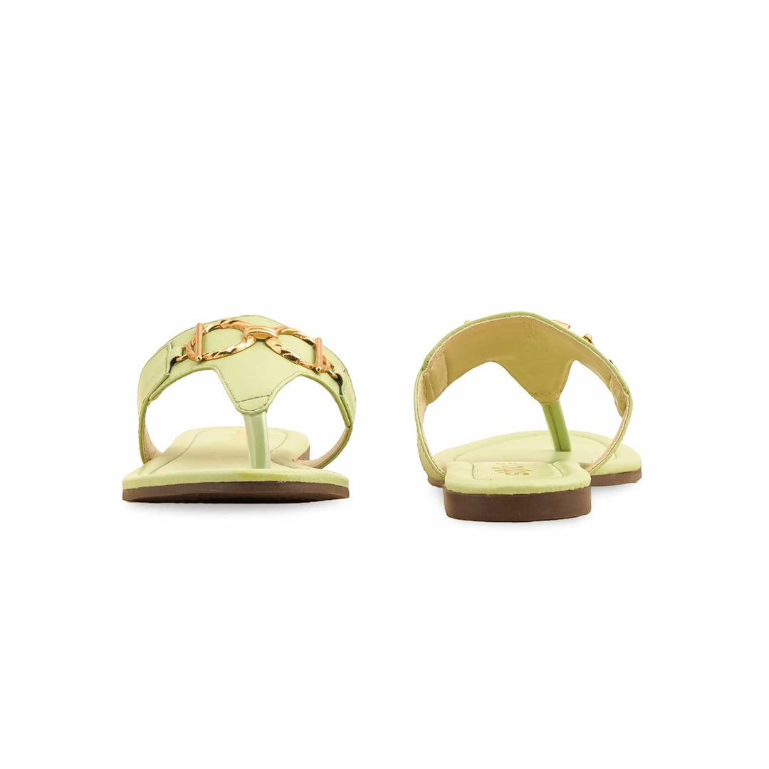 Green Casual Chappal CL2046