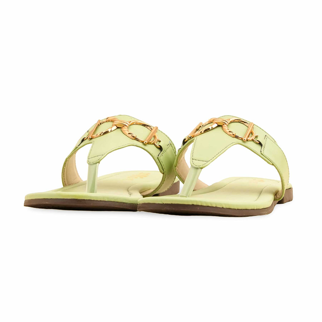 Green Casual Chappal CL2046
