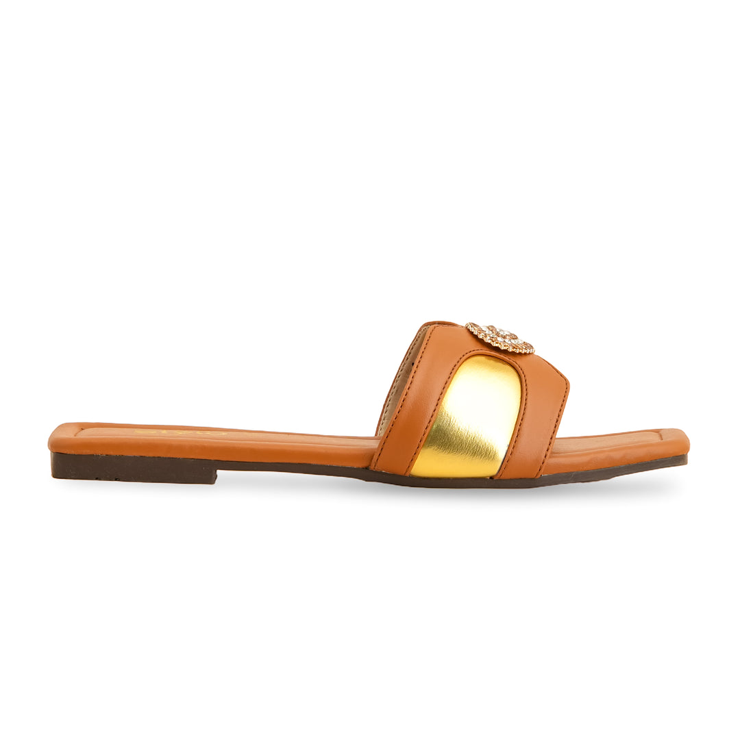 Tan Casual Slipper CL2047