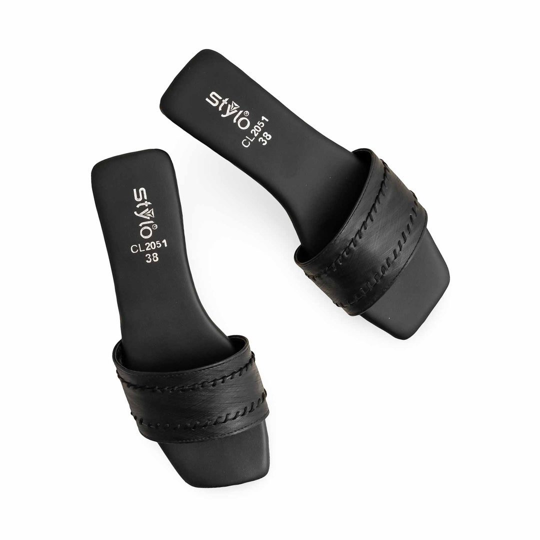 Black Casual Slipper CL2051