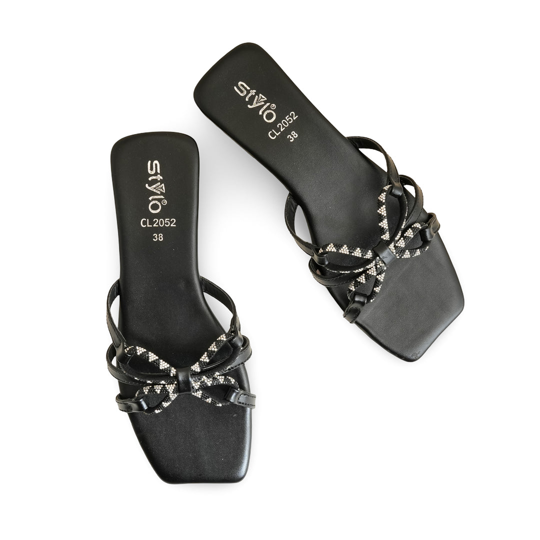 Black Casual Slipper CL2052