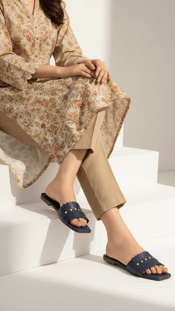 Blue Casual Slipper CL2054