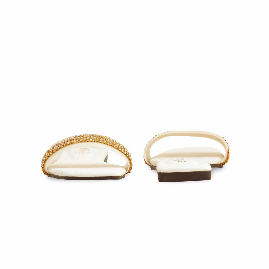 White Casual Slipper CL2056