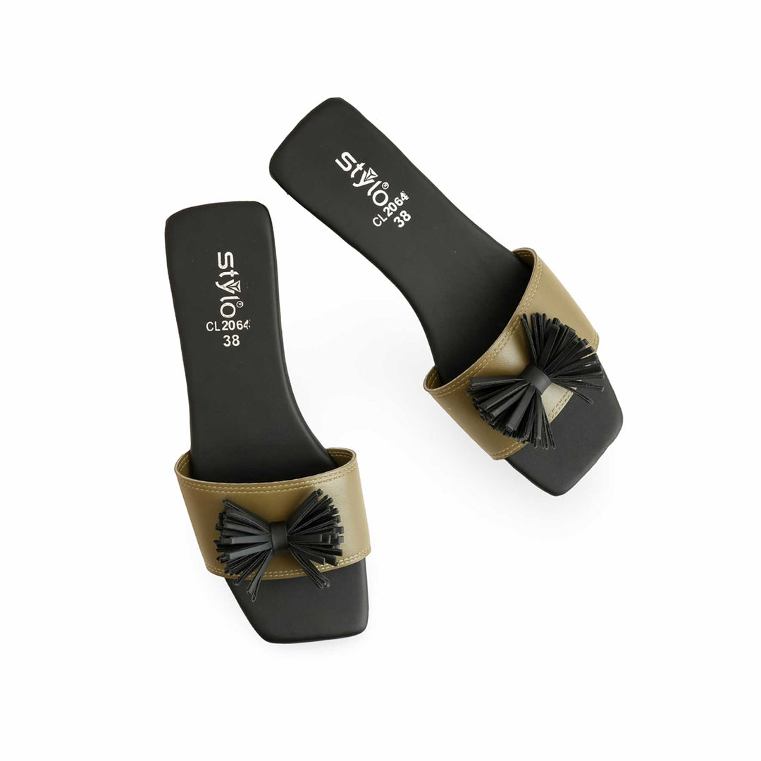 Green Casual Slipper For Ladies CL2064