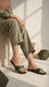 Green Casual Slipper CL2065
