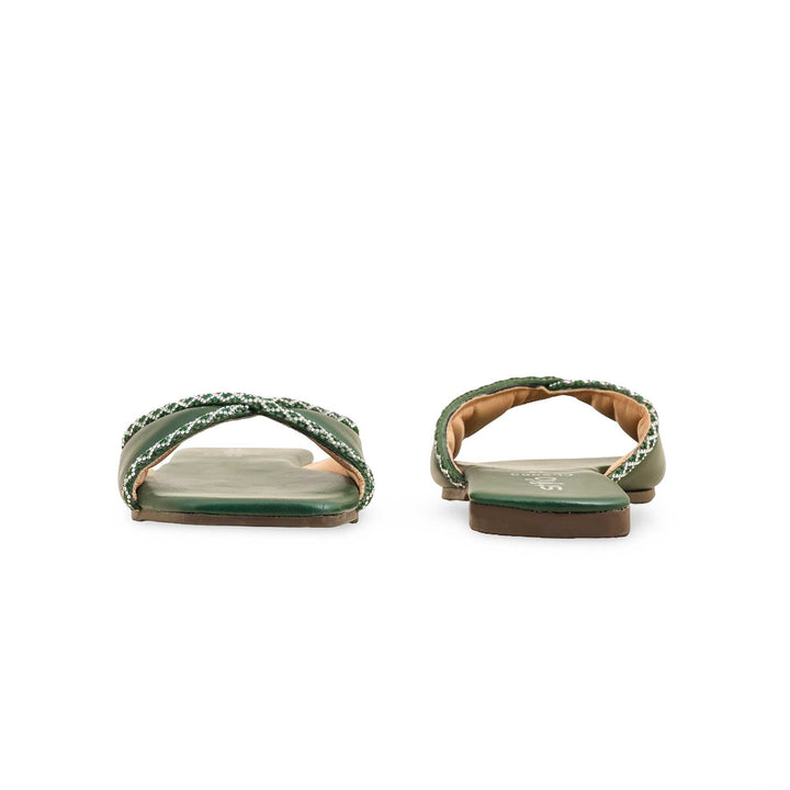 Green Casual Slipper CL2065