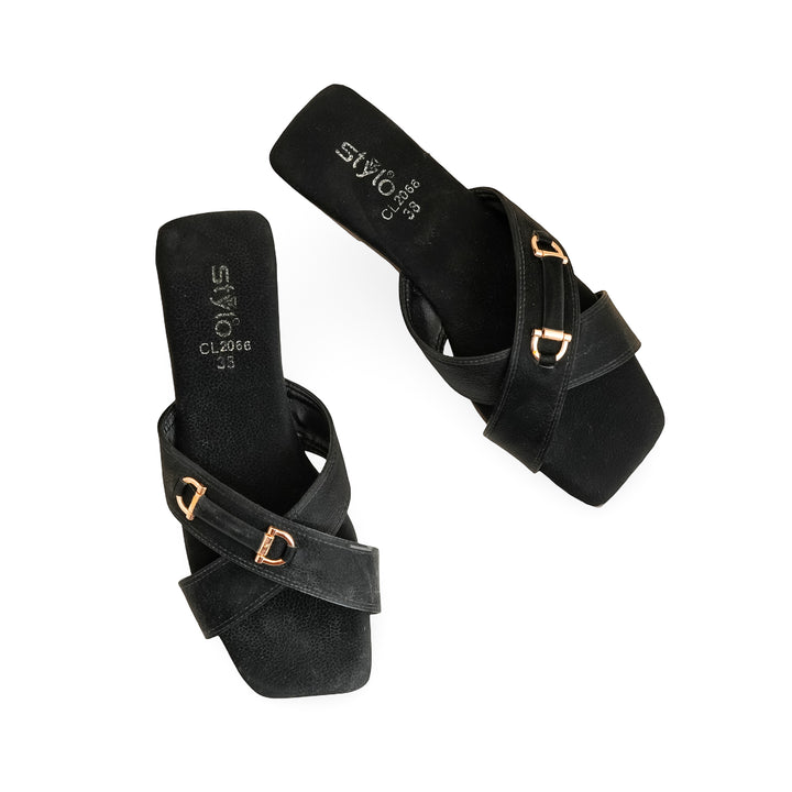 Black Casual Slipper CL2066