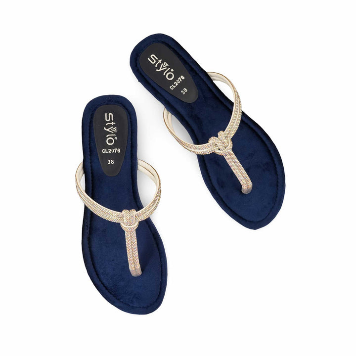 Blue Casual Chappal CL2076