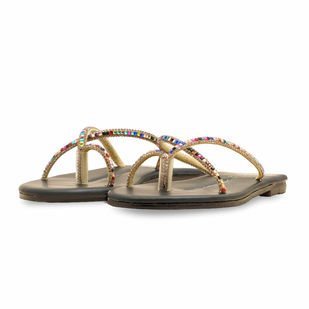 Black Casual Chappal CL2088