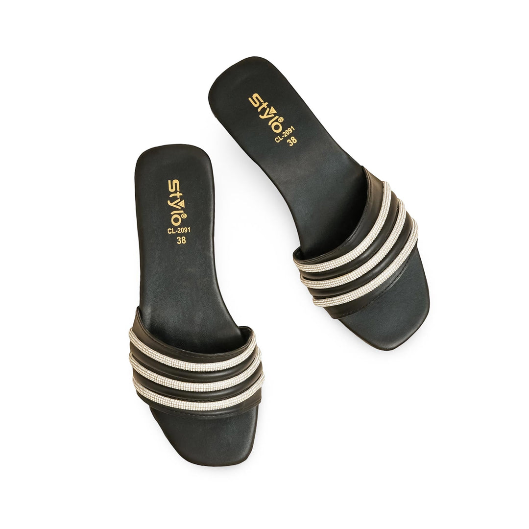 Black Casual Women Slipper CL2091