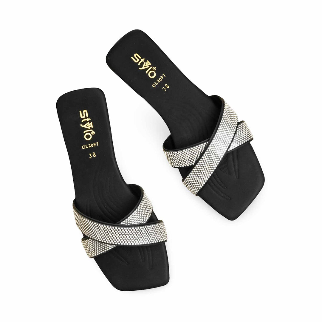 Black Casual Slipper CL2097