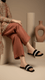 Black Casual Slipper For Ladies CL2100