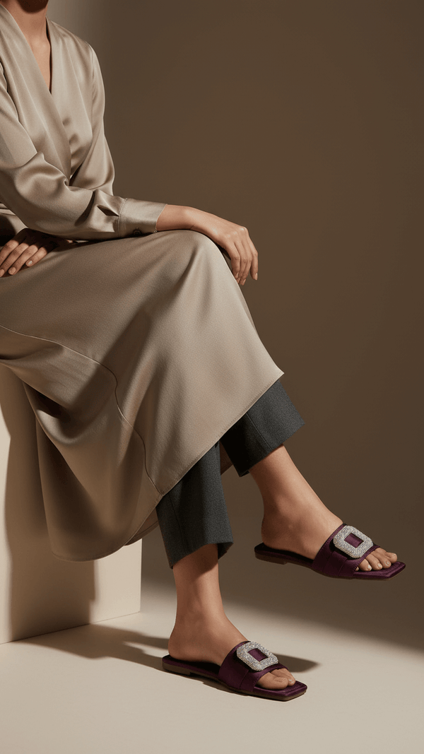 Purple Casual Slipper CL2104