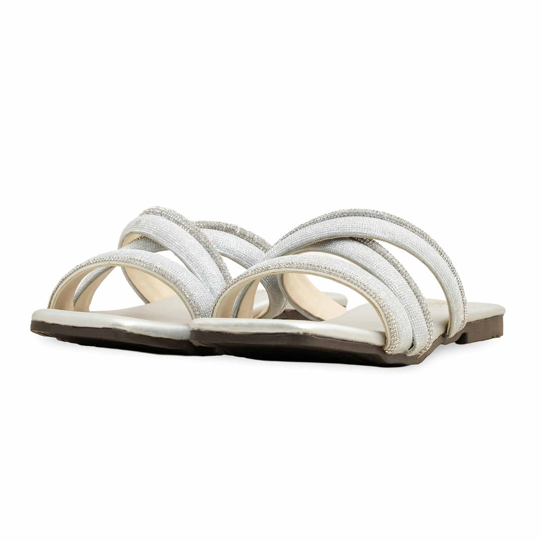 Silver Casual Slipper CL2108