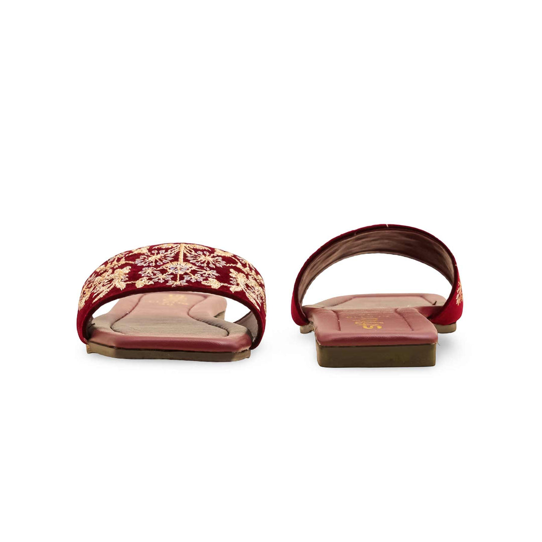 Maroon Casual Slipper CL2118