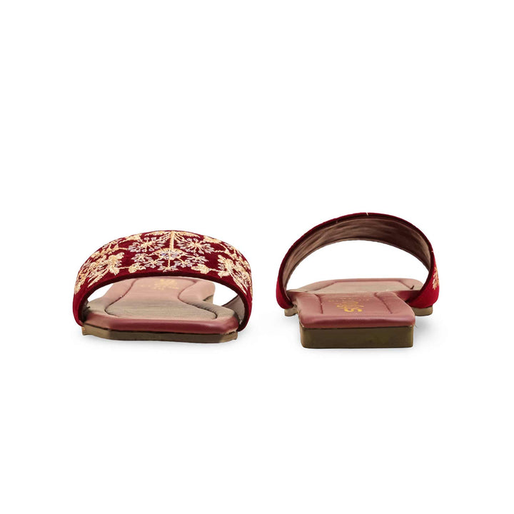 Maroon Casual Slipper CL2118