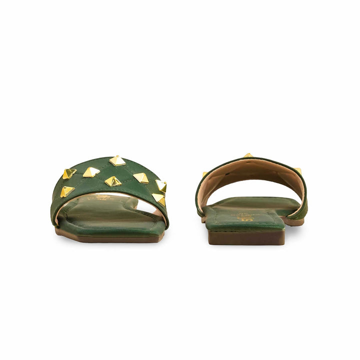 Green Casual Slipper CL2126