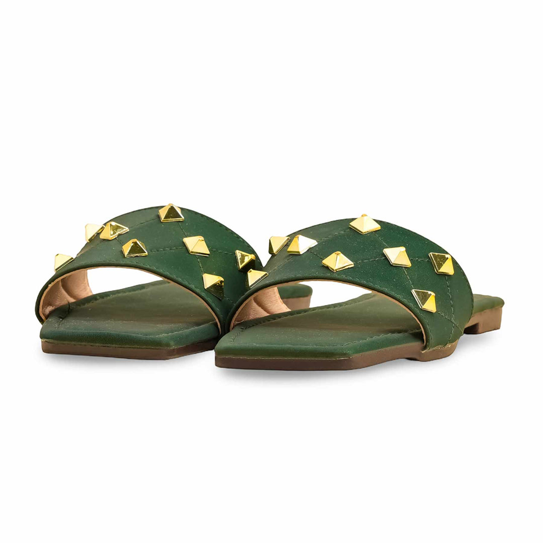 Green Casual Slipper CL2126