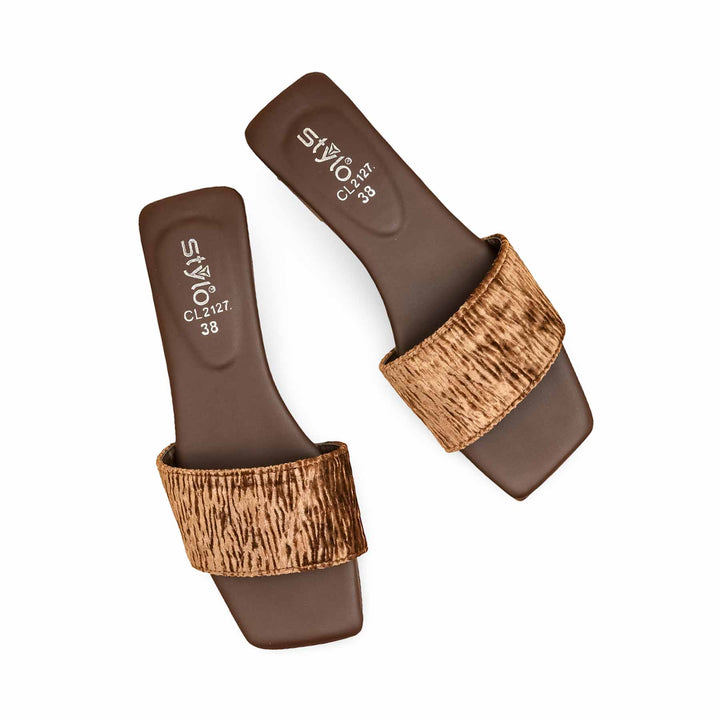 Brown Casual Slipper For Women CL2127