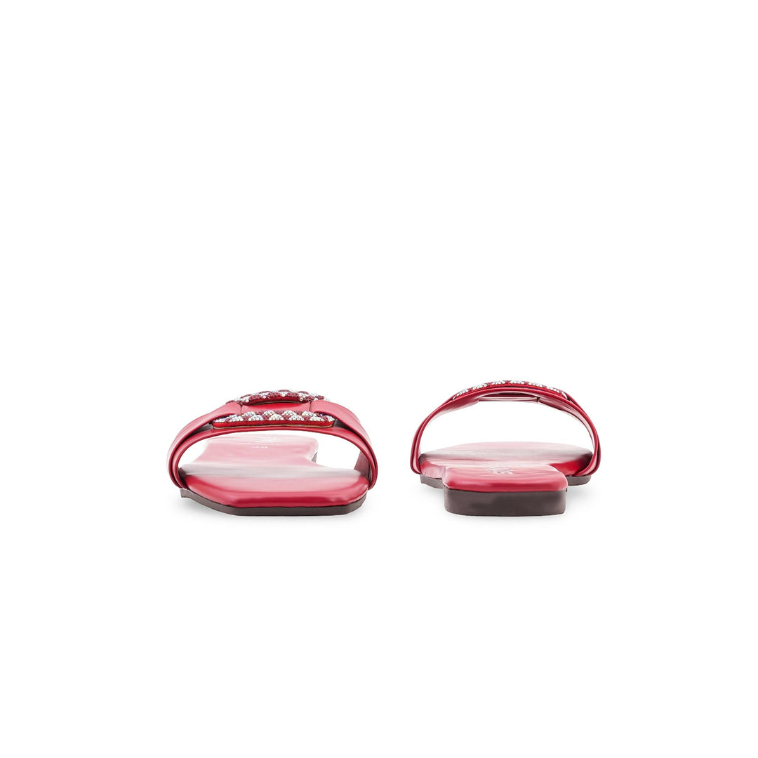 Maroon Casual Slipper For Women CL2156
