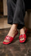 Maroon Casual Slipper For Women CL2156