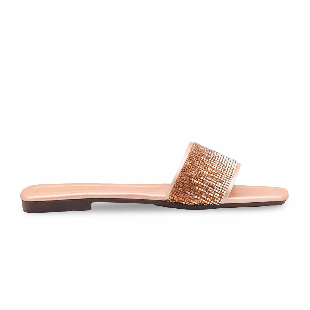 Peach Casual Slipper For Ladies CL2158