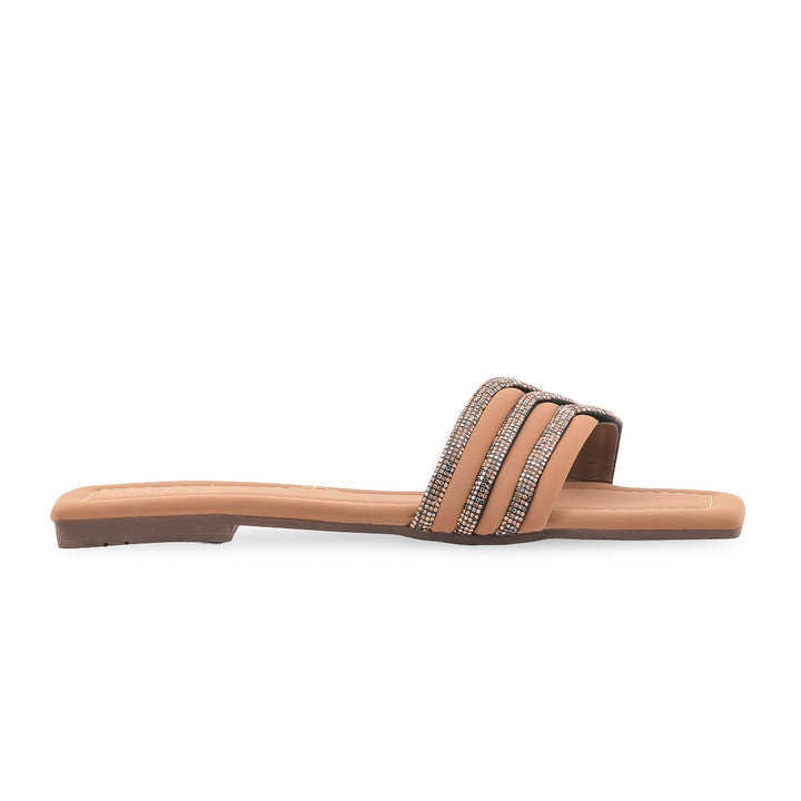 Beige Casual Slipper For Women CL2160