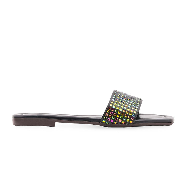 Black Casual Chappal For Ladies CL2161