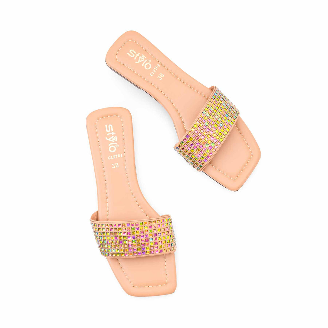 Beige Casual Slipper For Women CL2161