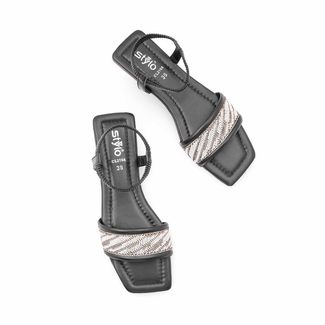 Black Casual Sandal For Women CL2164