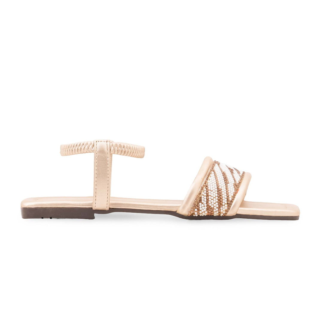Golden Casual Sandal For Women CL2164