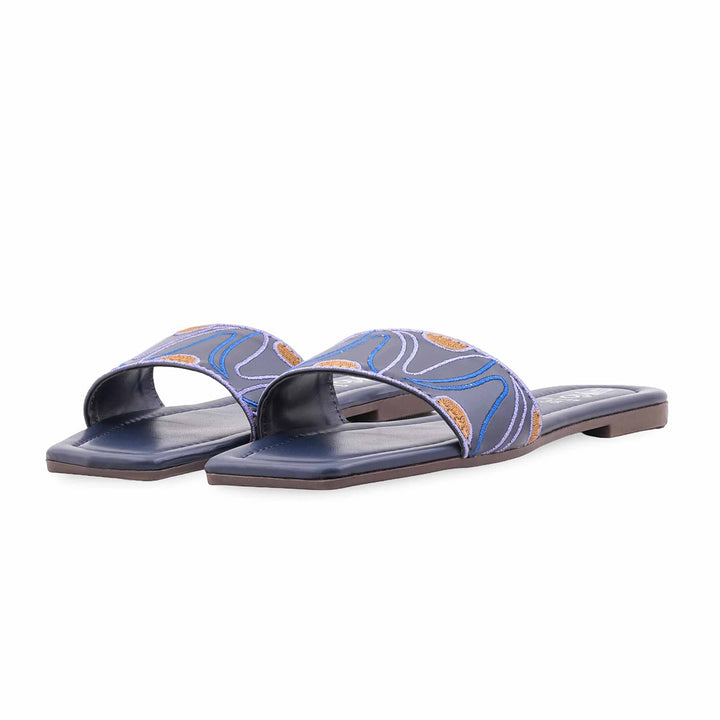 Navy Casual Slipper For Women CL2165