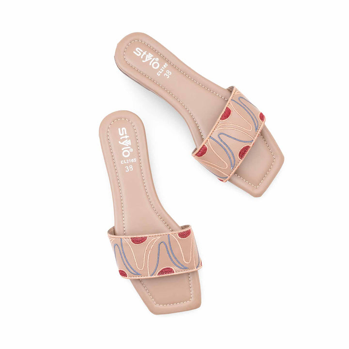 Beige Casual Slipper For Women CL2165