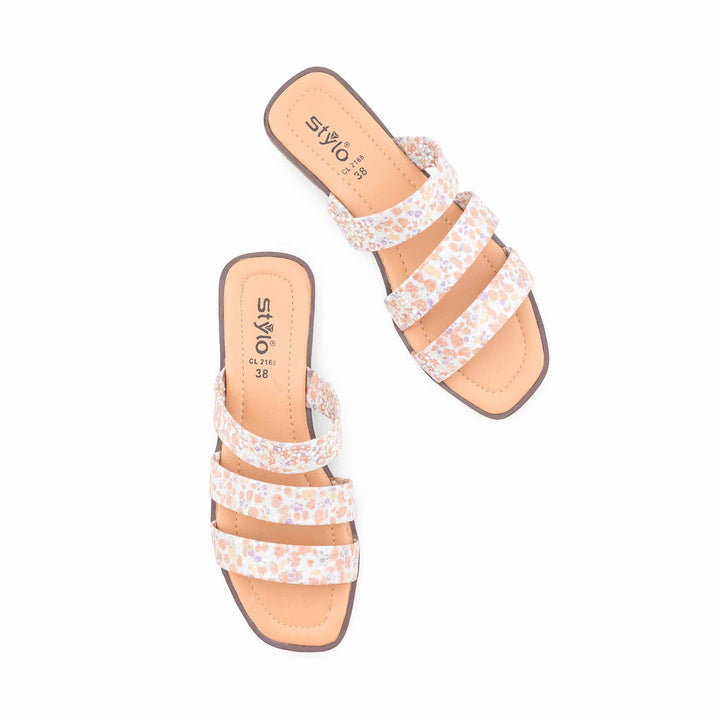 Peach Casual Slipper For Women CL2168
