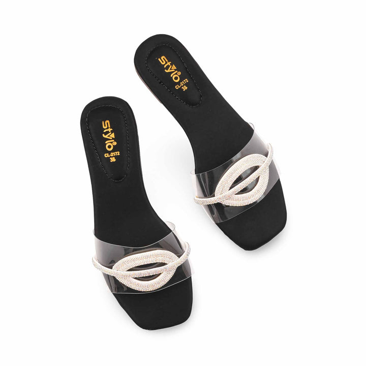Black Casual Slipper For Women CL2172