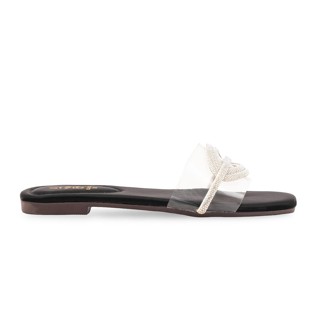 Black Casual Slipper For Women CL2172