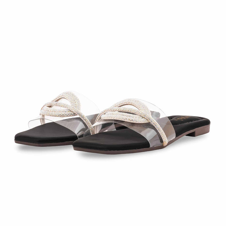 Black Casual Slipper For Women CL2172