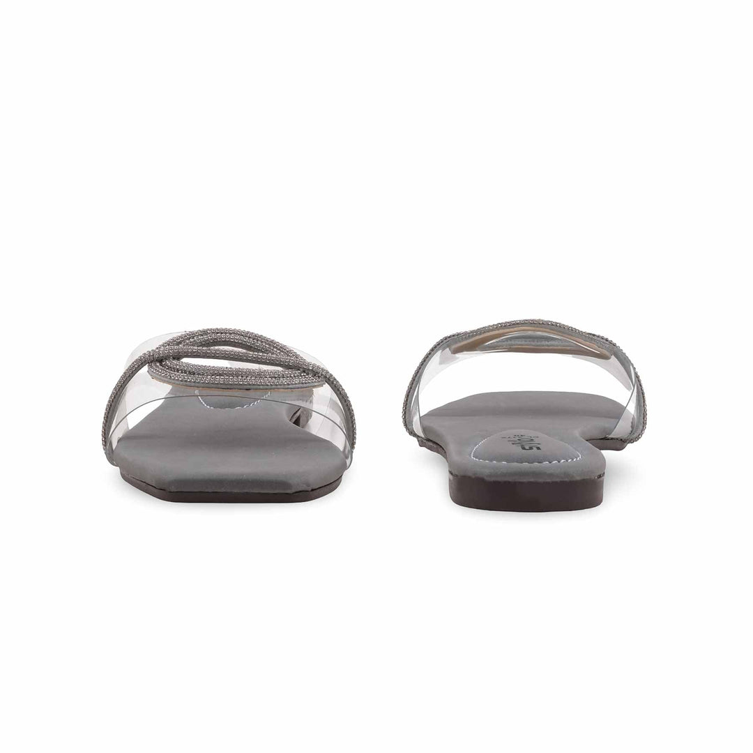 Grey Casual Slipper For Women CL2172