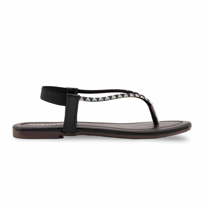 Black Casual Chappal For Women CL2173