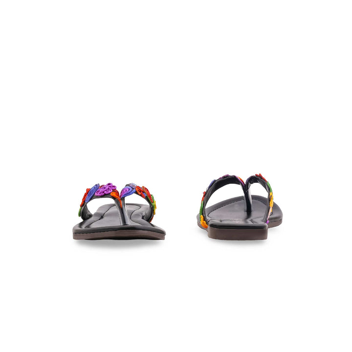Black Casual Chappal For Women CL2175