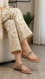 Golden Casual Chappal For Ladies CL2176