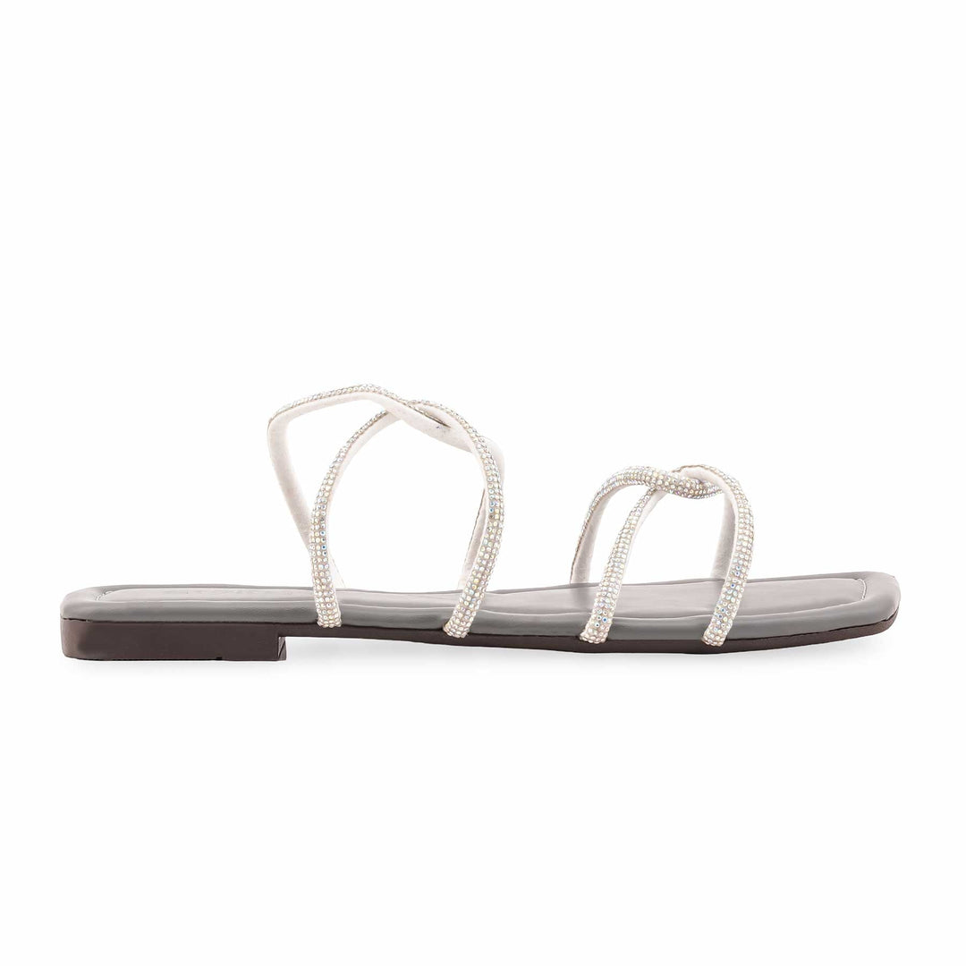 Grey Casual Slipper For Ladies CL2177