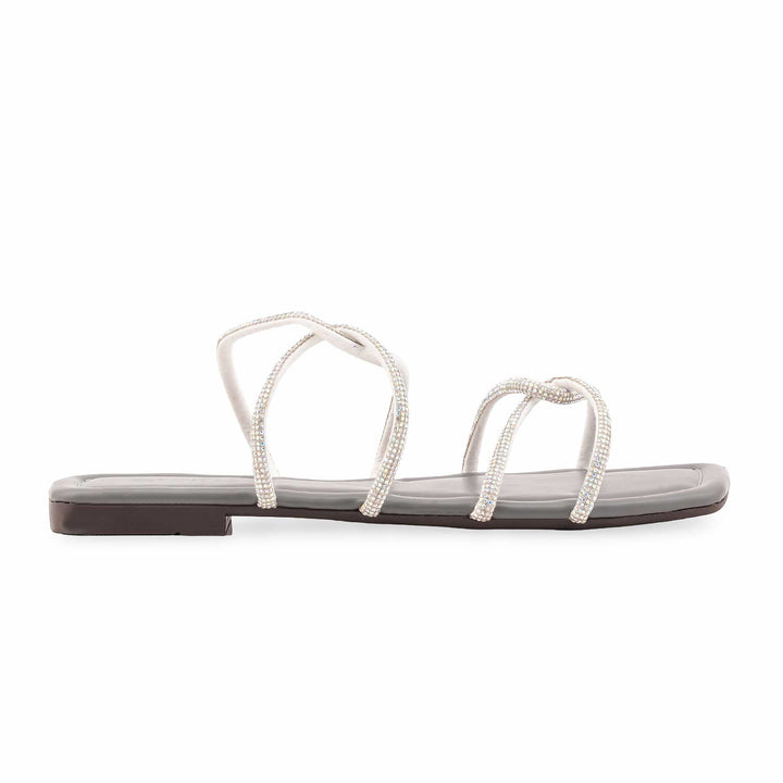 Grey Casual Slipper For Ladies CL2177