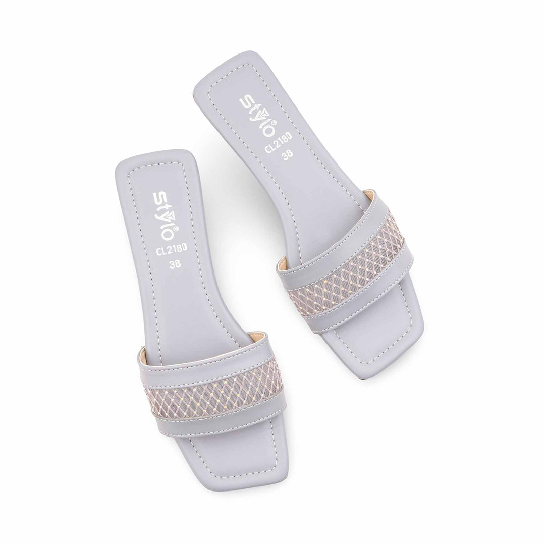 Sky Blue Casual Slipper For Ladies CL2180