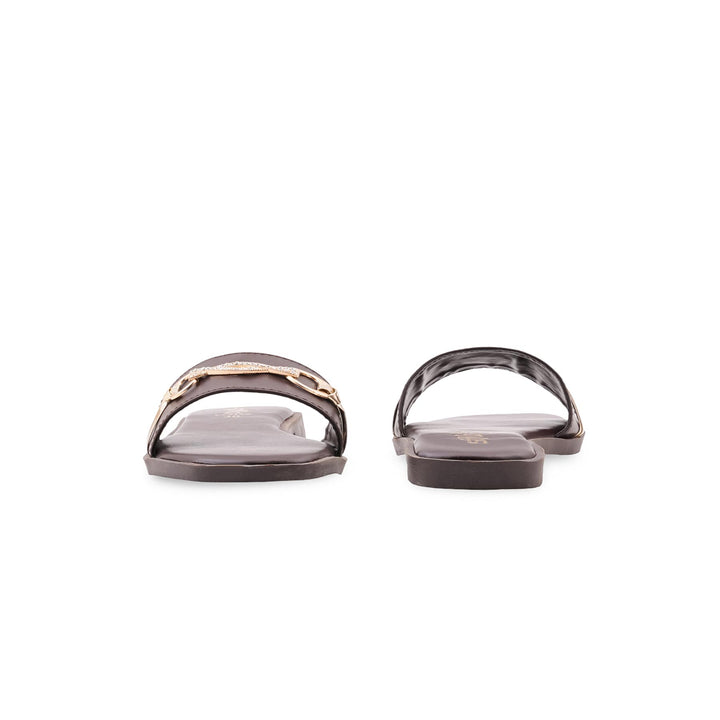 Coffee Casual Slipper For Women CL2189