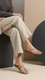 Beige Casual Slipper For Ladies CL2197
